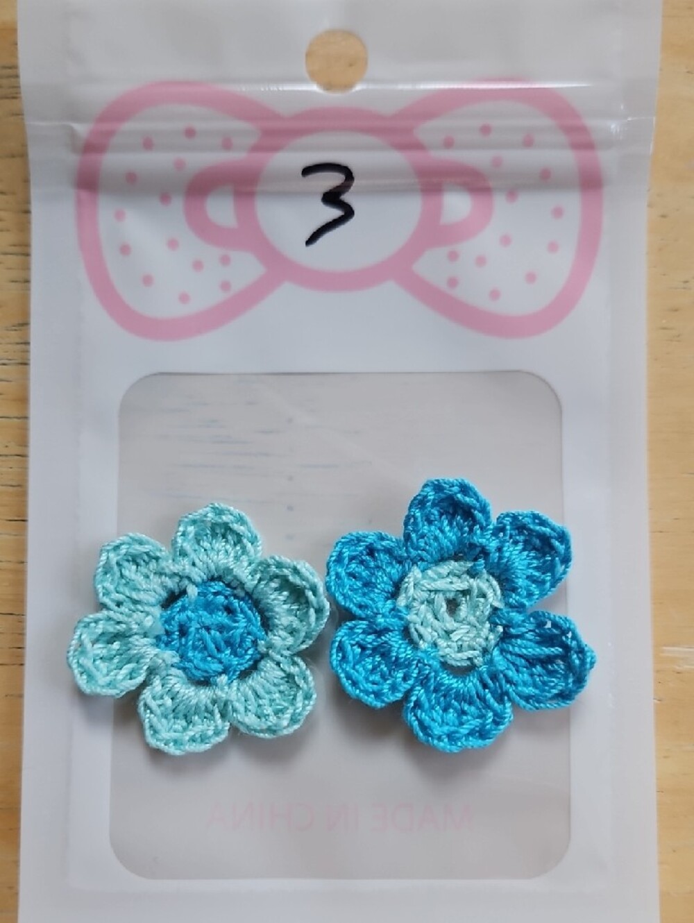 Handmade Crochet Flower Earringd - Picture 6 of 16